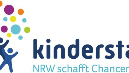 Strichmännchen unter bunten Bällen
