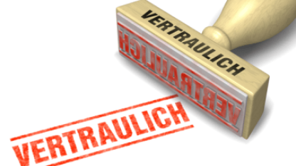 Stempel "vertraulich"