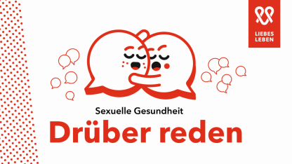 Liebesleben Sprechblasen "Drüber reden hilft"