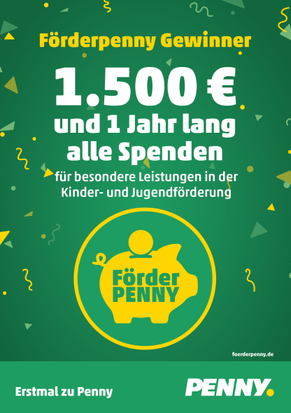 Wir sind Gewinner des Förderpennys