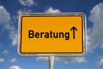 Ortsschild mit Text "Beratung"